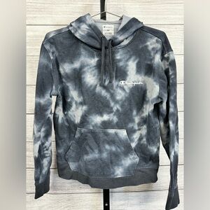 Champion Tie Dye Crop Hoodie